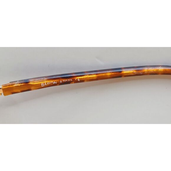 Baron Eyewear Baron Metal Collection A7073 54-14-140 Gold Eyeglasses Frames - Picture 6 of 16
